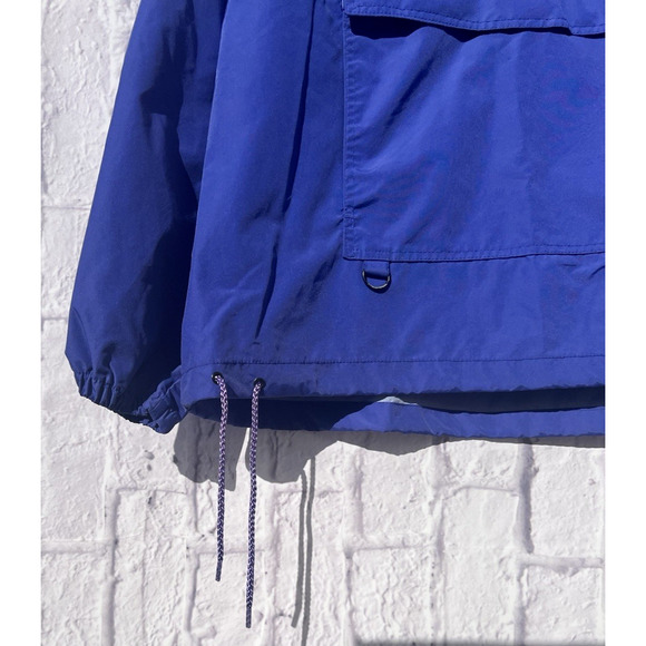Vintage Ridge Mens Windbreaker Jacket Size M Retro 90s Center Pocket Waterproof - Picture 8 of 9